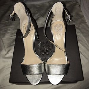 silver vince camuto heels